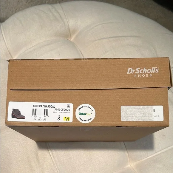 Dr. Scholl's Women's Aurora Gray Wedge Ankle Boots 3.25 Inches Wedge Heel Size 8 - Picture 16 of 16